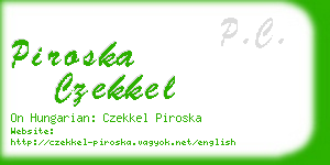 piroska czekkel business card